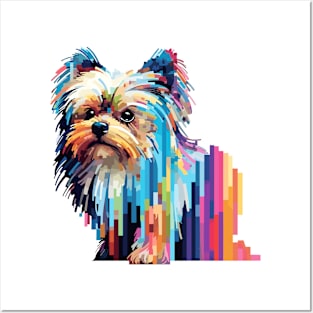 Yorkshire Terrier Dog Pet World Animal Lover Furry Friend Abstract Posters and Art